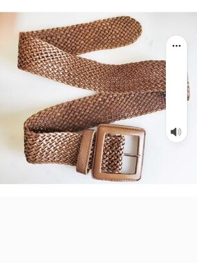 Banana Republic Woven Leather Belt in Light Brown